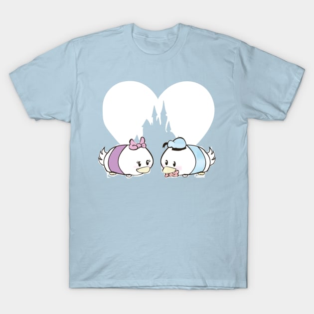 Tsum Tsum Love - Donald & Daisy T-Shirt by PinklyBee